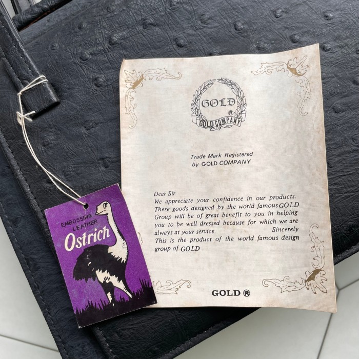 deadstock ostrich handbag 〈レトロ古着 デッドストック オーストリッチ ハンドバッグ 黒〉 | Vintage.City 古着屋、古着コーデ情報を発信