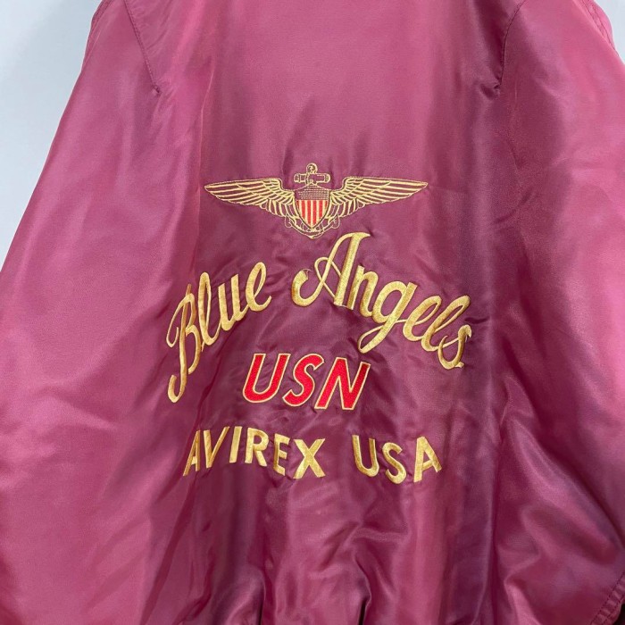 AVIREX  blue angels reversible flight jacket size M 配送C　アヴィレックス　リバーシブル　フライトジャケット　戦闘機　刺繍デザイン　ブルーエンジェルス | Vintage.City Vintage Shops, Vintage Fashion Trends