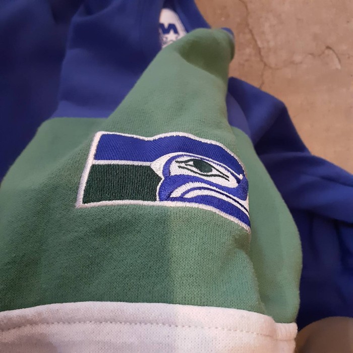 90s STARTER NFL seahawks raglan embroidery sweat | Vintage.City 빈티지숍, 빈티지 코디 정보