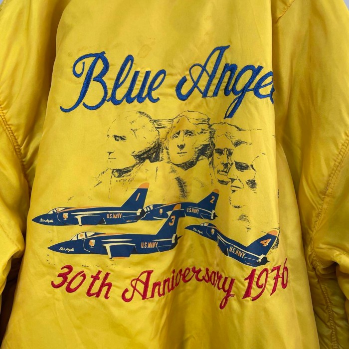 AVIREX  blue angels reversible flight jacket size M 配送C　アヴィレックス　リバーシブル　フライトジャケット　戦闘機　刺繍デザイン　ブルーエンジェルス | Vintage.City Vintage Shops, Vintage Fashion Trends
