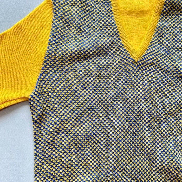 benetton | yellow knit shirt【Italy】 | Vintage.City Vintage Shops, Vintage Fashion Trends