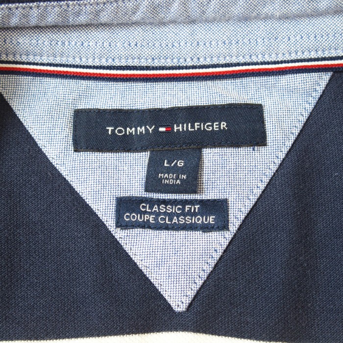 TOMMY HILFIGER トミーヒルフィガー ポロシャツ 長袖 ボーダー ロンポロ ネイビー イエロー Lサイズ | Vintage.City Vintage Shops, Vintage Fashion Trends