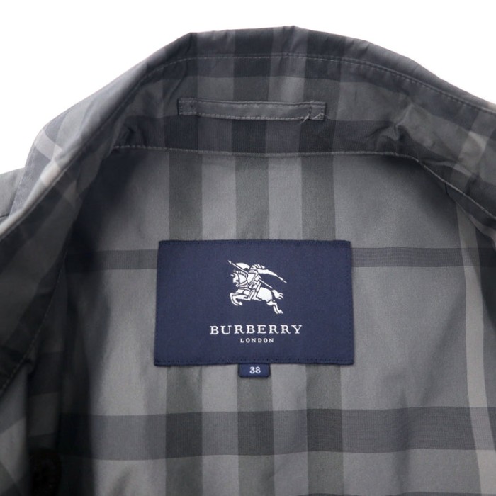 BURBERRY ノバチェック トレンチコート 38 グレー ポリエステル 日本製 | Vintage.City 古着屋、古着コーデ情報を発信