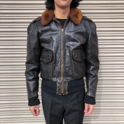 最高品質 50s Langlitz Leathers G-1 ラングリッツレザー 襟ムートン ...