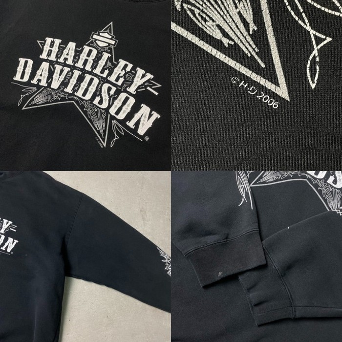 00年代 Harley-Davidson ハーレーダビッドソン プリントスウェットシャツ 袖プリ メンズXL相当 | Vintage.City 古着屋、古着コーデ情報を発信
