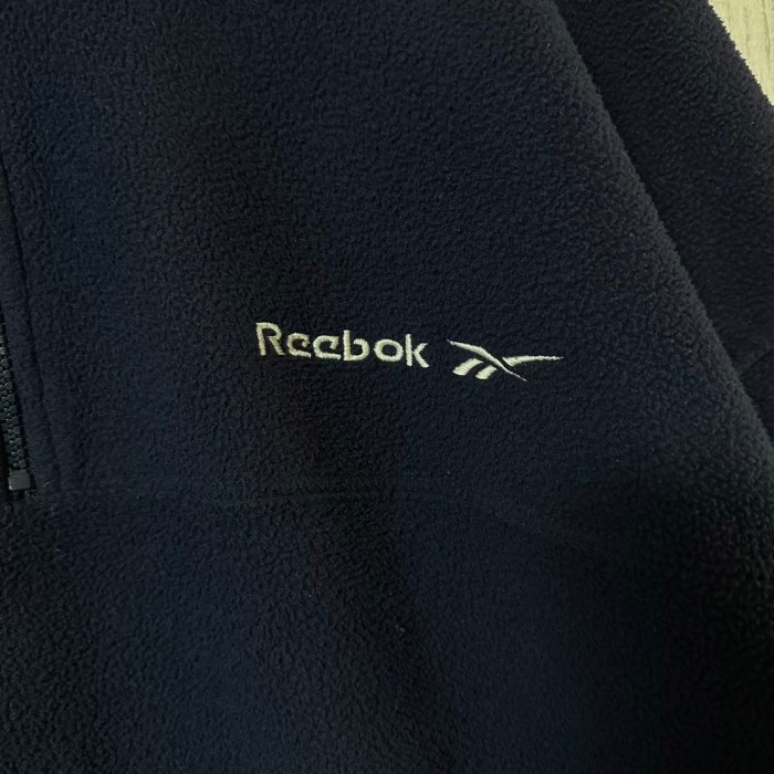 Reebok リーボック フリース L ハーフジップ 刺繍ロゴ ワンポイントロゴ | Vintage.City 古着屋、古着コーデ情報を発信