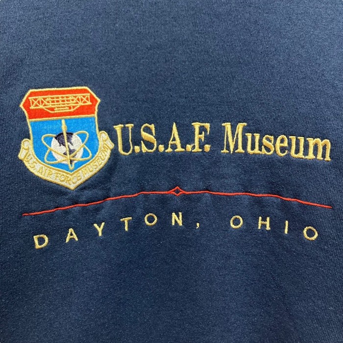 “U.S.A.F. Museum” Embroidery Sweat Shirt | Vintage.City 古着屋、古着コーデ情報を発信