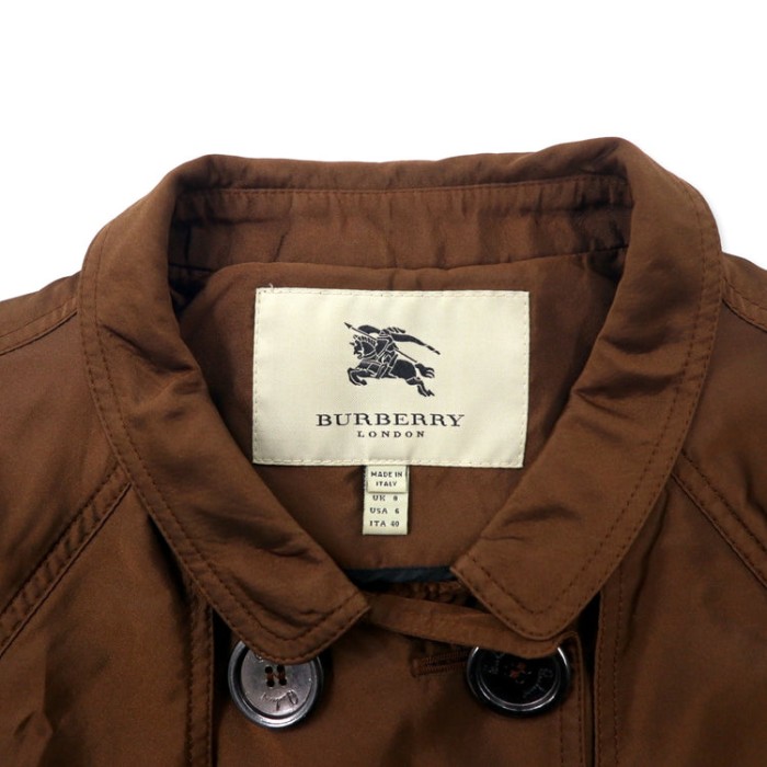 BURBERRY イタリア製 ショート トレンチコート 40 ブラウン シルク | Vintage.City 古着屋、古着コーデ情報を発信