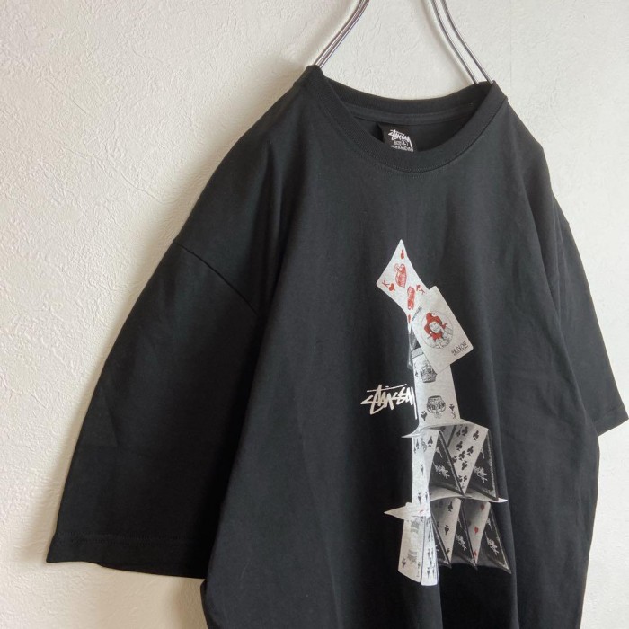 STUSSY tramp design T-shirt size L 配送B　ステューシー　トランプデザイン | Vintage.City 古着屋、古着コーデ情報を発信