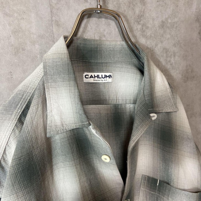 cahlumn ombre check shirt size M 配送A オンブレチェックシャツ　カウラム | Vintage.City 古着屋、古着コーデ情報を発信