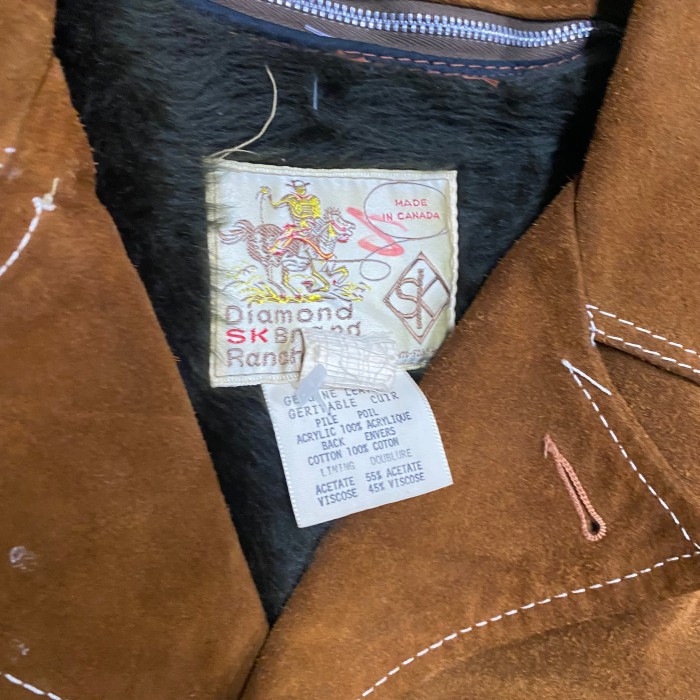 70s leather suede jacket SK Brand | Vintage.City 古着屋、古着コーデ情報を発信