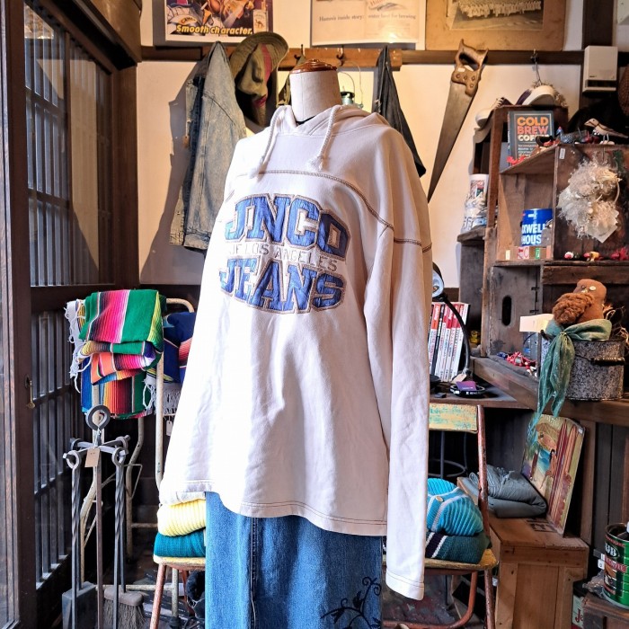boro カップホルダータイプ 刺繍パーカー used [302033] | Vintage.City 古着屋、古着コーデ情報を発信