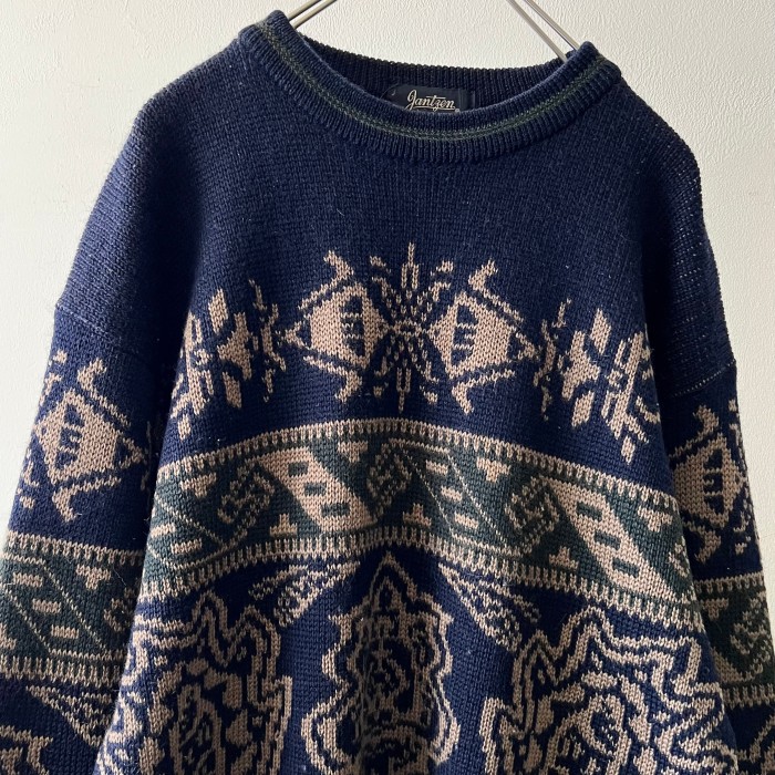 80-90's Jantzen Pattern Knit Sweater | Vintage.City 古着屋、古着コーデ情報を発信