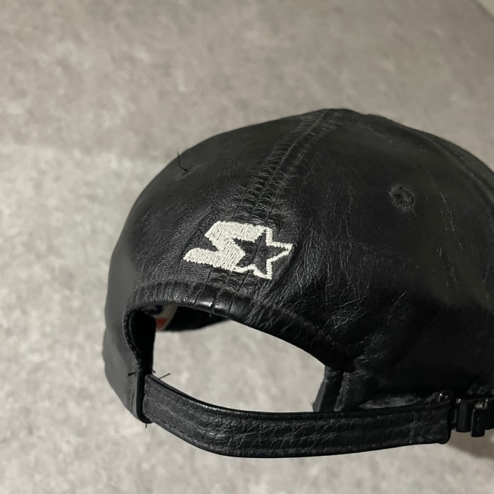 ~90's  Starter  MLB  New York Yankees  leather cap | Vintage.City 古着屋、古着コーデ情報を発信