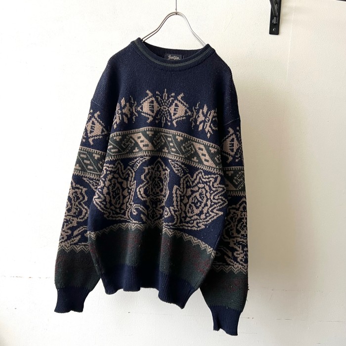 80-90's Jantzen Pattern Knit Sweater | Vintage.City 古着屋、古着コーデ情報を発信