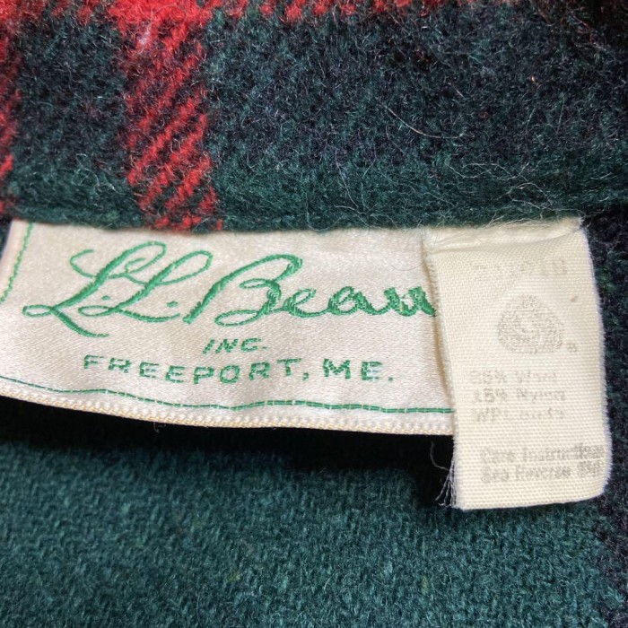 L.L.Bean 80's hunting jacket size L 相当　配送A ハンティングジャケット　筆記体ロゴ　チェック柄　CPO | Vintage.City 古着屋、古着コーデ情報を発信