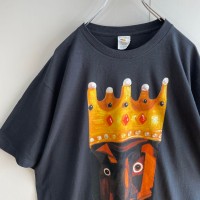 KANYE WEST print drip T-shirt size XL 配送C カニエウエスト　両面プリント　王冠 | Vintage.City 빈티지숍, 빈티지 코디 정보