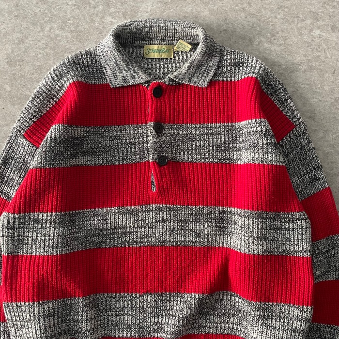 80's  St John's Bay  knit polo | Vintage.City 古着屋、古着コーデ情報を発信