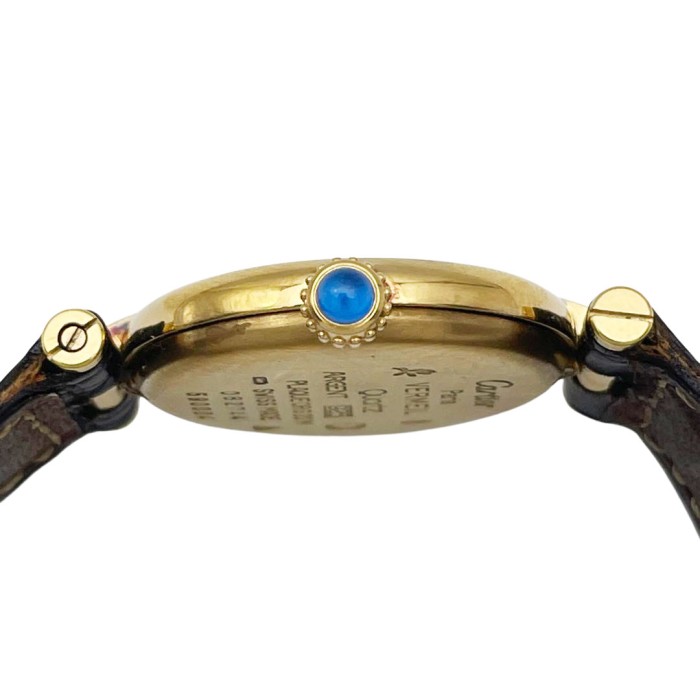 Cartier カルティエ レディース腕時計 マストヴァンドーム ヴェルメイユ トリニティ QZ 925 GP レザーベルト ゴールド ブラック | Vintage.City 古着屋、古着コーデ情報を発信