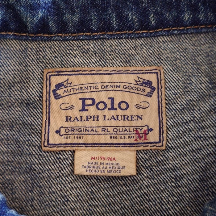POLO RALPHLAUREN　Denim Jacket 　ポロラルフローレン　ジージャン　トラッカー　M | Vintage.City 古着屋、古着コーデ情報を発信