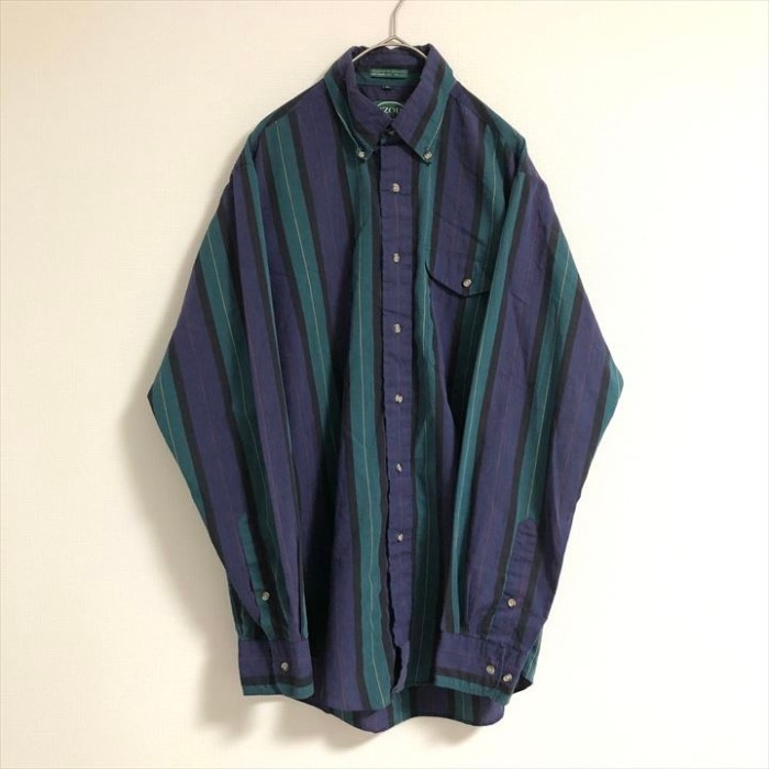 90s 古着 アイゾッド BDシャツ ストライプシャツ トップス M | Vintage.City 古着屋、古着コーデ情報を発信