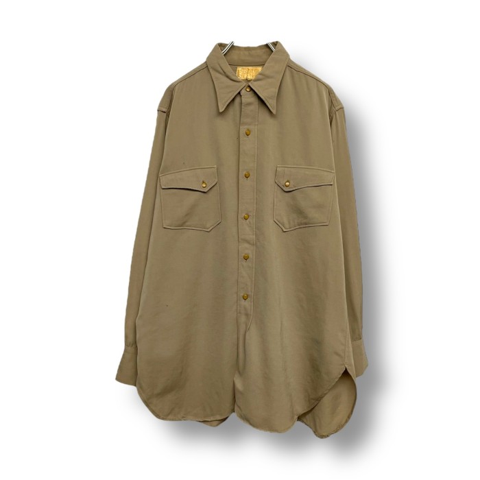 40's “PENDLETON” L/S Wool Gabardine Shirt | Vintage.City 古着屋、古着コーデ情報を発信