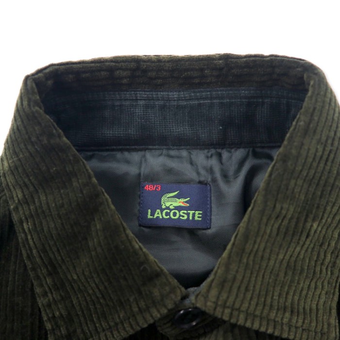 LACOSTE コーデュロイ オーバージャケット カバーオール 48 ブラウン コットン Corduroy Oversized Loosely Jacket BH028E 日本製 | Vintage.City 古着屋、古着コーデ情報を発信