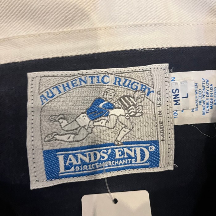 90s LANDS’END rugger shirt (made in USA) | Vintage.City 古着屋、古着コーデ情報を発信