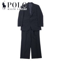 Polo by Ralph Lauren 2B スーツ セットアップ 175 グレー ストライプ ウール サスペンダーボタン 日本製 | Vintage.City 古着屋、古着コーデ情報を発信