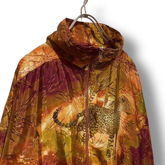 “KAKIUS” Animal Pattern Poly Jacket | Vintage.City 古着屋、古着コーデ情報を発信