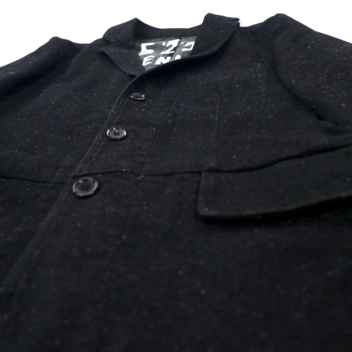 40ct & 525 BY TAKEO KIKUCHI デニム テーラードジャケット 2 ブラック コットン ストレッチ 日本製 | Vintage.City 古着屋、古着コーデ情報を発信
