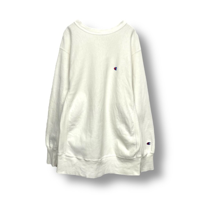 90's “Champion” Reverse Weave Sweat Shirt WHITE | Vintage.City 古着屋、古着コーデ情報を発信