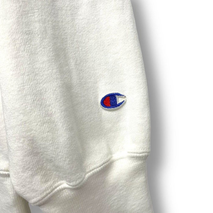 90's “Champion” Reverse Weave Sweat Shirt WHITE | Vintage.City 古着屋、古着コーデ情報を発信