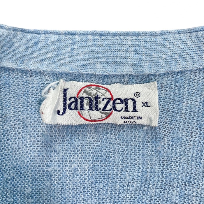 80s Jantzen L/S Acrylic knit cardigan Made in USA | Vintage.City 古着屋、古着コーデ情報を発信