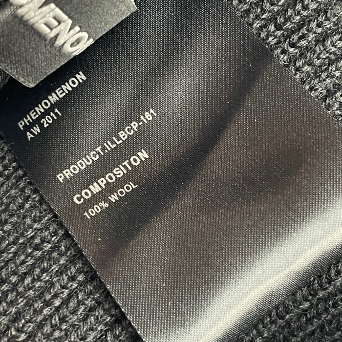 MADE IN JAPAN製 PHENOMENON 2011AWモデル ウールビーニー ブラック Fサイズ | Vintage.City 古着屋、古着コーデ情報を発信