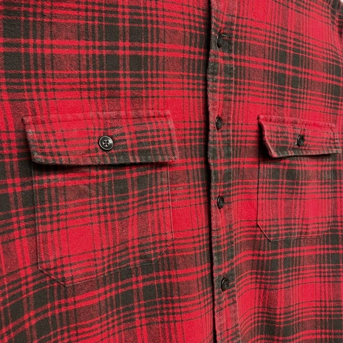-90’s “L.L.Bean” L/S Ombre Heavy Flannel Shirt「Made in JAMAICA」 | Vintage.City 古着屋、古着コーデ情報を発信