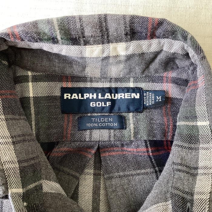 90’s RalphLaurenGOLF/ラルフローレンゴルフ TILDEN コットンチェックシャツ 襟シャツ チルデン 古着 fc-1450 | Vintage.City 古着屋、古着コーデ情報を発信