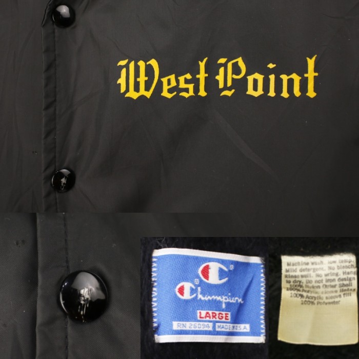 チャンピオン Champion  ウエストポイント ナイロンコーチジャケット USA製 West point USMCピンズ付き [9018784] | Vintage.City 古着屋、古着コーデ情報を発信