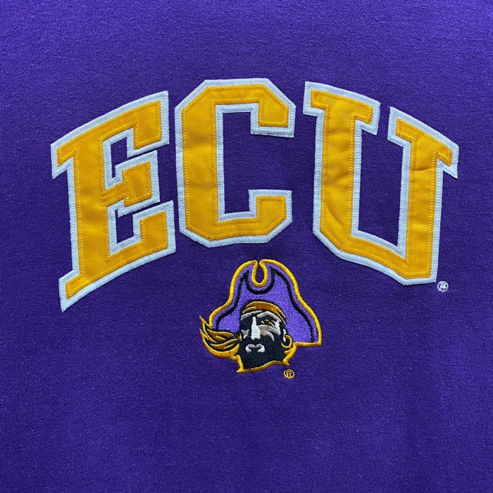 “ECU Pirates” Embroidery Team Sweat Shirt | Vintage.City 古着屋、古着コーデ情報を発信