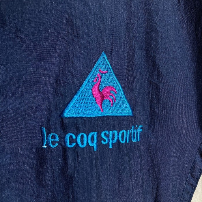 80-90s le coq sportif zip-up multicolored nylon jacket | Vintage.City 古着屋、古着コーデ情報を発信