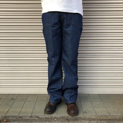 濃紺 70s sears JTF Jeans That Fit デニム ベイカー パンツ 真っ紺 ...