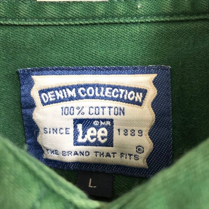 90s 古着 リー BDシャツ カラーシャツ 刺繍ロゴ オーバーサイズ L | Vintage.City 古着屋、古着コーデ情報を発信