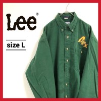 90s 古着 リー BDシャツ カラーシャツ 刺繍ロゴ オーバーサイズ L | Vintage.City 古着屋、古着コーデ情報を発信
