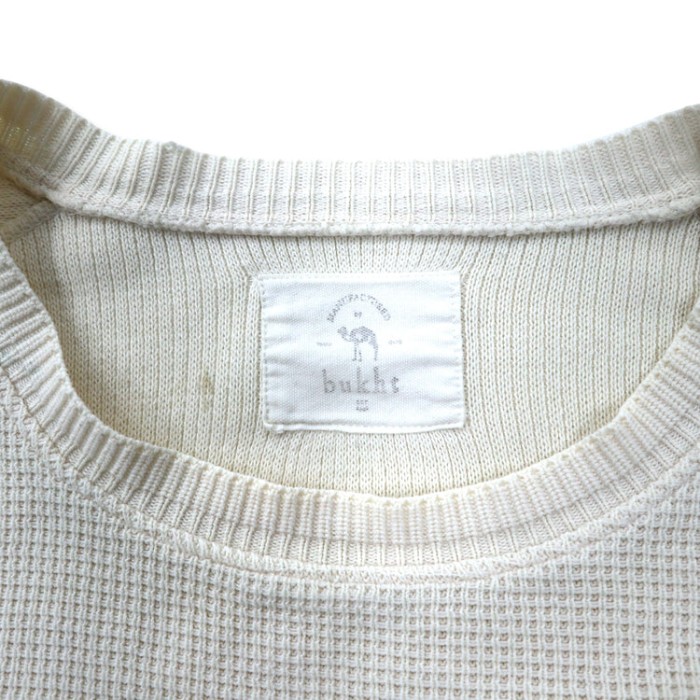 bukht サーマル ロングスリーブTシャツ ロンT L ホワイト コットン | Vintage.City 古着屋、古着コーデ情報を発信
