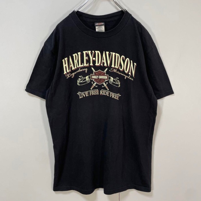 HARLEY-DAVIDSON tramp dice print T-shirt size L 配送C　ハーレーダビッドソン　両面プリントロゴ　トランプ　サイコロ | Vintage.City 古着屋、古着コーデ情報を発信