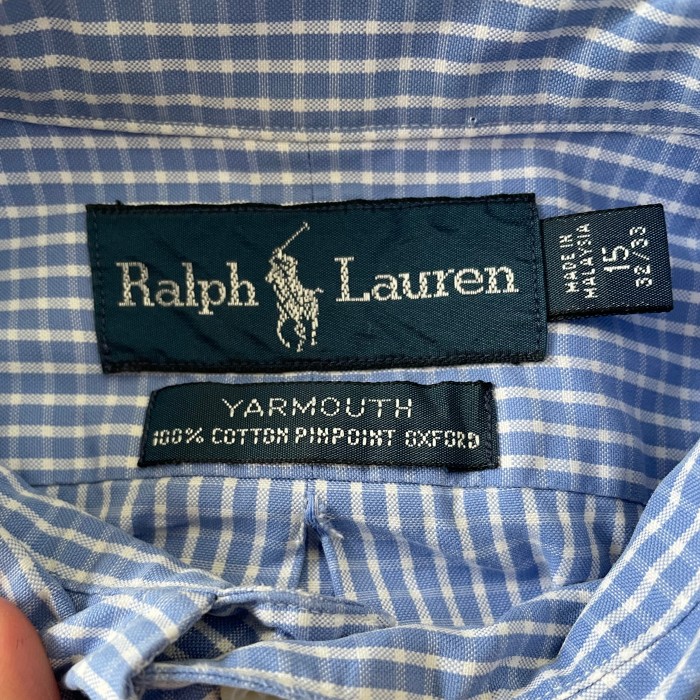 00’s Ralph Lauren/ラルフローレン YARMOUTH コットンチェックシャツ ボタンダウンシャツ 古着 fc-1453 | Vintage.City 古着屋、古着コーデ情報を発信