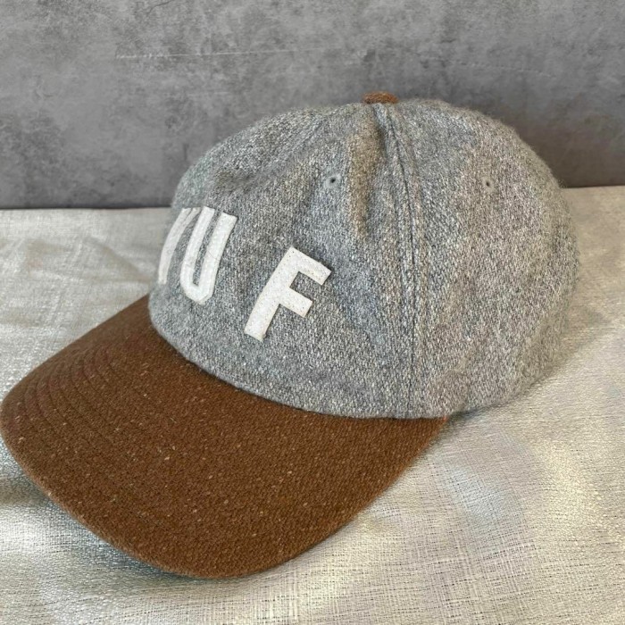 HUF big logo wool cap 配送B ハフ　ビッグロゴ　ウールキャップ　ツートンカラー　ストリート | Vintage.City 古着屋、古着コーデ情報を発信