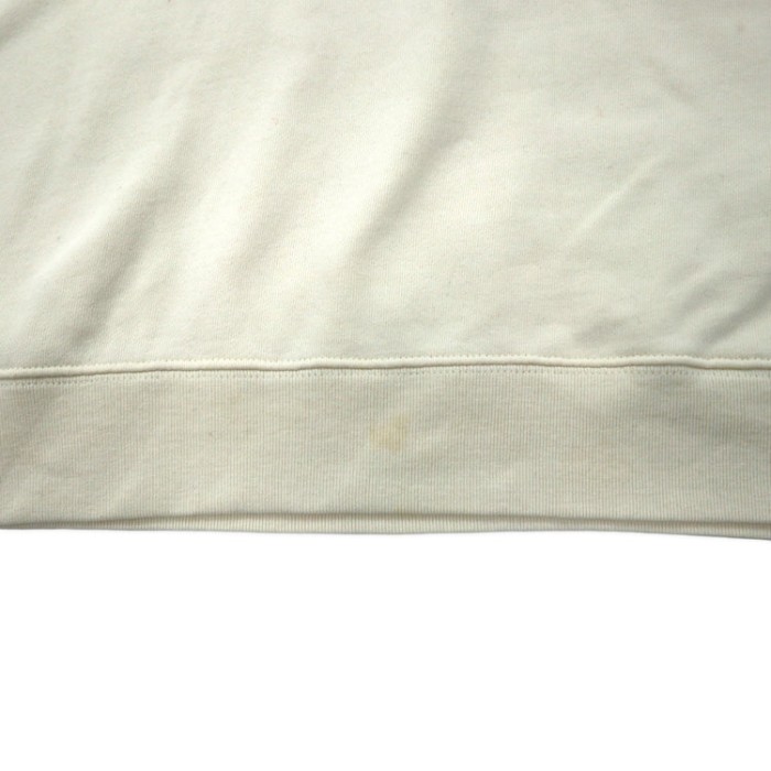 BOKU HA TANOSII ( THE モンゴリアンチョップス ) ボクタノ スウェット 4 クリーム コットン ロゴ刺繍 ビッグサイズ | Vintage.City 古着屋、古着コーデ情報を発信