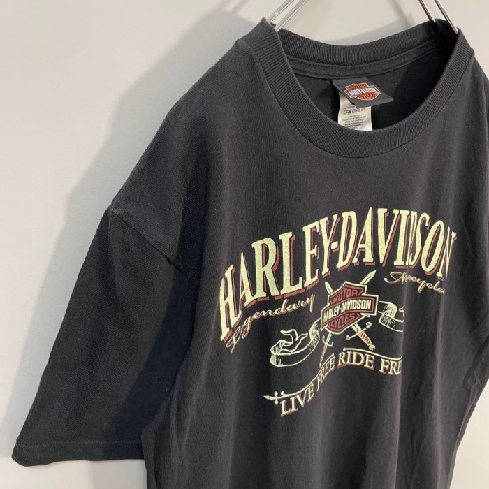 HARLEY-DAVIDSON tramp dice print T-shirt size L 配送C　ハーレーダビッドソン　両面プリントロゴ　トランプ　サイコロ | Vintage.City 古着屋、古着コーデ情報を発信