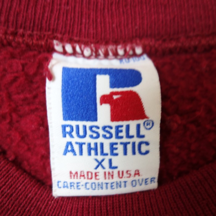 80's～ 【USA製】 RUSSEL ATHLETIC(ラッセル) Alabama crimson tide Printed Design Sweatshirt アラバマ クリムゾンタイド プリント デザイン スウェット トレーナー | Vintage.City 古着屋、古着コーデ情報を発信